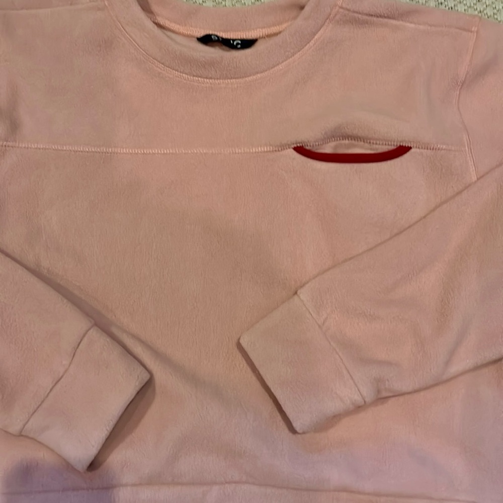 Top fleece womens new size L polyester chest pocket Stoic
